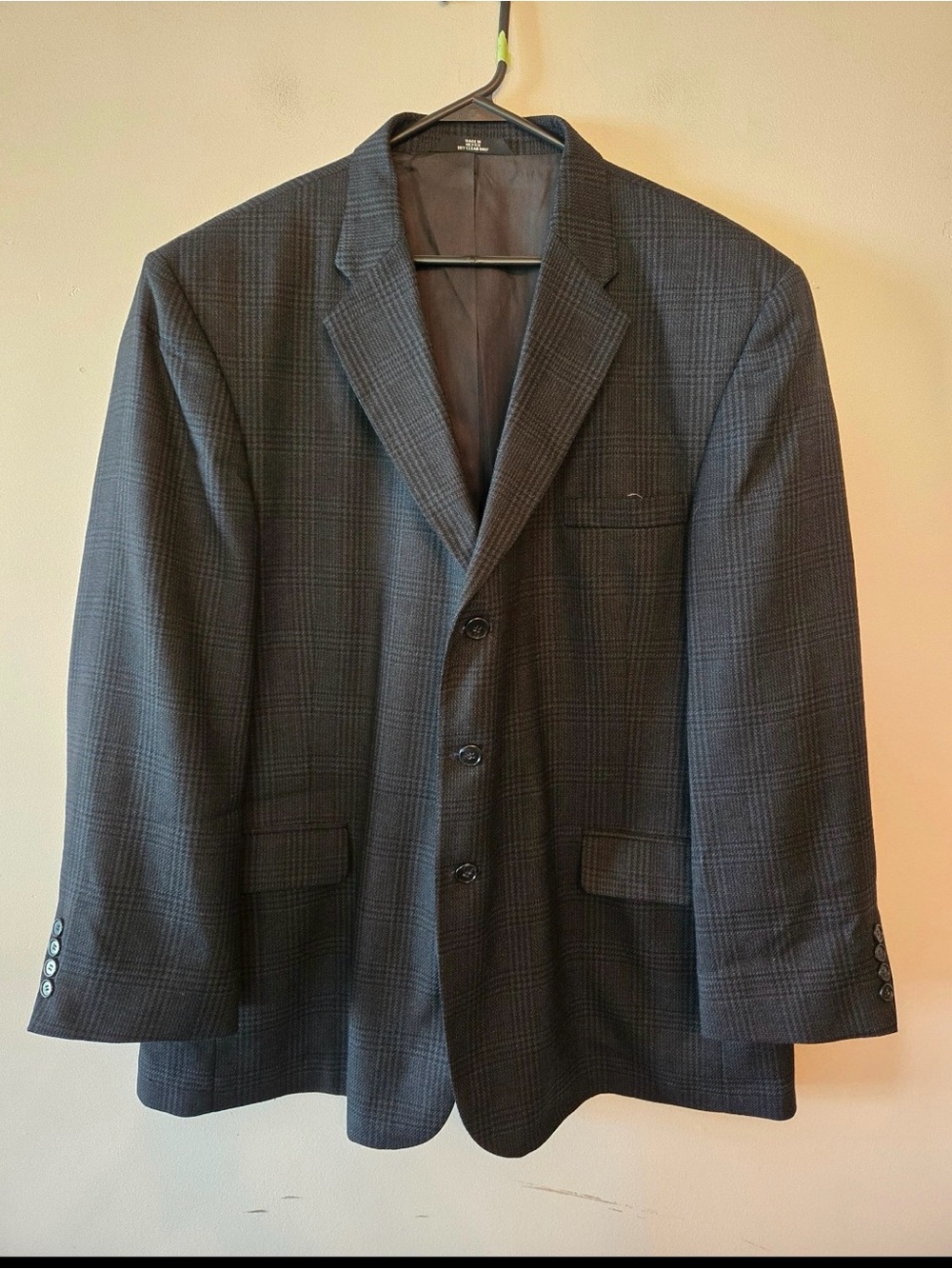 Haggar 3 button black blazer size 48R